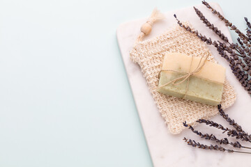 Handmade natural soap with herbal.