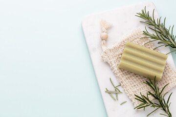 Handmade natural soap with herbal.