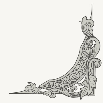 recommend clip art: vintage corner frame with flora ornament
                    