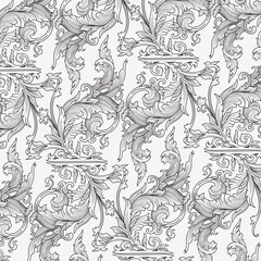 vintage flora ornament pattern design background
