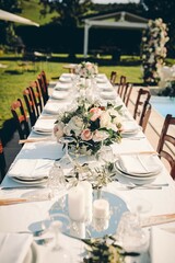 wedding table setting