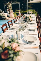wedding table setting