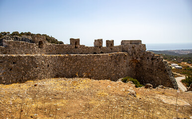 Castle of Asklipio on Rhodes, Greece