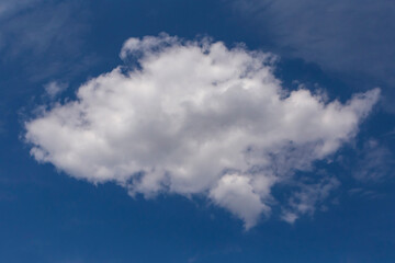 white cloud in a blue sky