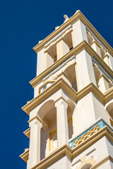 Chalki town center on Chalki island, Dodecanese islands, Greece, Europa