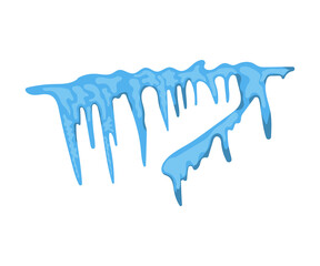 IcIllustration of icicle for decoration. 