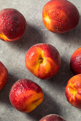 Healthy Organic Yellow Peaches