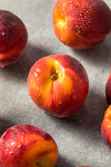 Healthy Organic Yellow Peaches