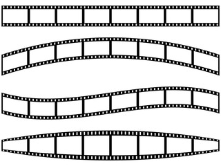 Fototapeta premium ネガフィルムのラインセット ブラック