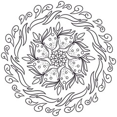 Mandalas geometric pattern, Warm Mandala,Rainbow Flower of Life with Lotus, Flower of Life in Lotus