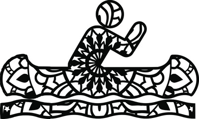 Mandala for adult coloring book,coloring page,print on product, laser cut, paper cut and so on. Vector illustration.


