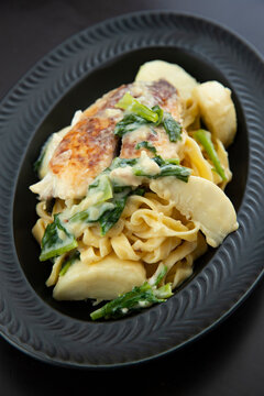salmon and turnip spaghetti for dinner
かぶとサーモンのパスタ