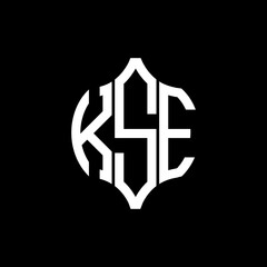 KSE letter logo. KSE best black background vector image. KSE Monogram logo design for entrepreneur and business.
 - obrazy, fototapety, plakaty
