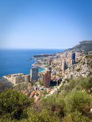 the beautiful turbulent Monaco from above