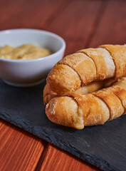 tequeños on a plate