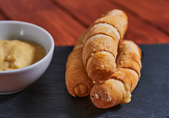 tequeños on a plate