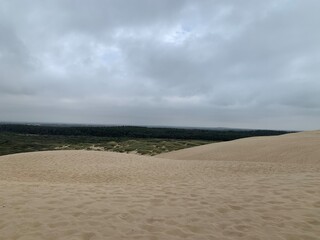 Cloudy landscape in Rubjerg Knude, Denmark