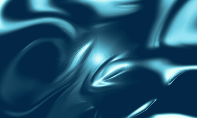 Abstract HD wallpaper with metal liquid aqua gradient color design, metal glossy blue color plastic effect design background