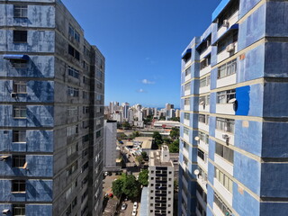 Vista da cidade de Salvador, bairro da Pituba, em um lindo dia de sol.