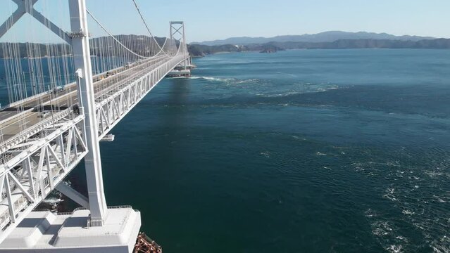 Great Naruto bridge and whirlpools, Tokushima, Japan