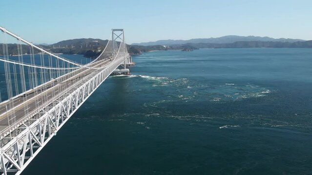 Great Naruto bridge and whirlpools, Tokushima, Japan