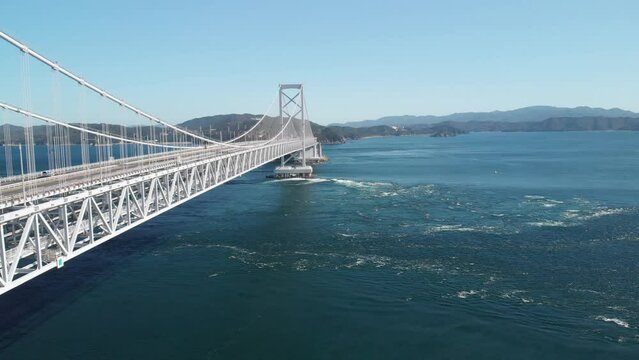 Great Naruto bridge and whirlpools, Tokushima, Japan