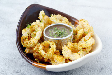 Freshly cooked calamares
