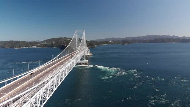 Great Naruto bridge and whirlpools, Tokushima, Japan