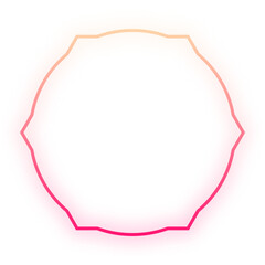 glow geometric frame
