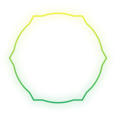 glow geometric frame
