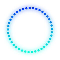 glow gradient dotted circle
