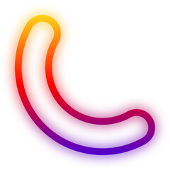 glow half circle gradient element
