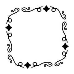 abstract art square frame
