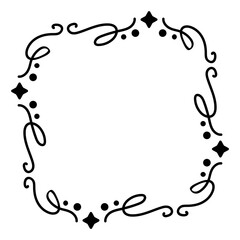 abstract art square frame
