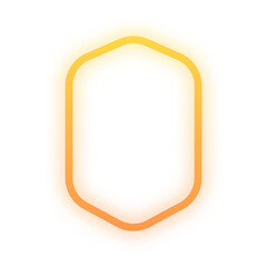 Obraz premium glow gradient badge frame 