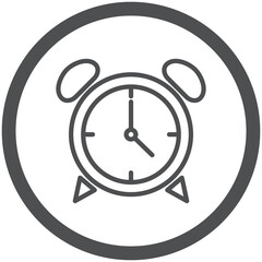 clock alarm watch icon button