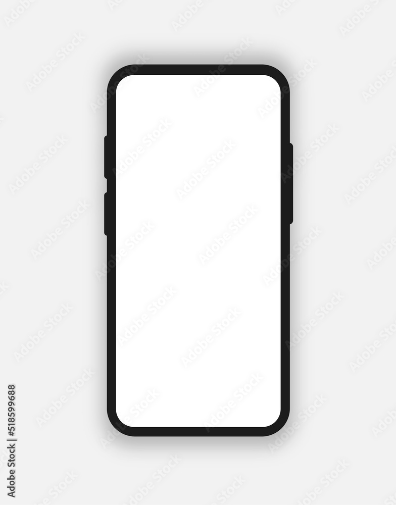 Poster smartphone mockup isolated on background for website ui elements, app development, smartphone templa
