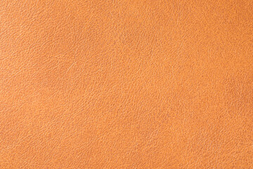 Fototapeta premium Texture of orange leather as background, closeup