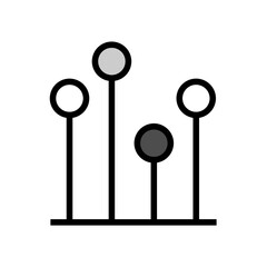 Currency market graphics on a white background. Vector.