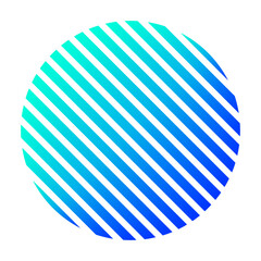 gradient round slant line
