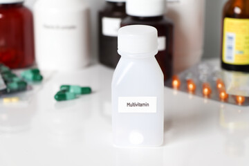 Multivitamin ,medicines are used to treat sick people.