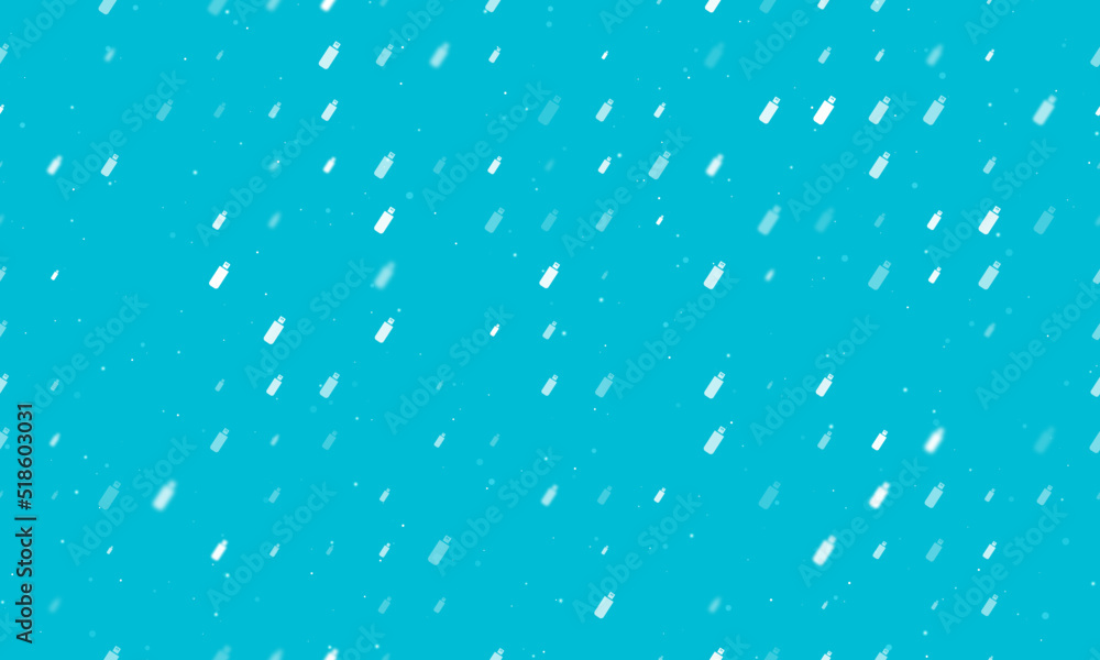 Aufkleber seamless background pattern of evenly spaced white flash drives of different sizes and opacity. vect