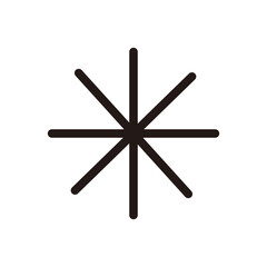 snowflake, pop, vector icon symbol