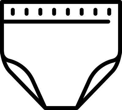 recommend clip art: Diaper outline icon