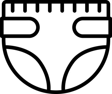 recommend clip art: Diaper outline icon
