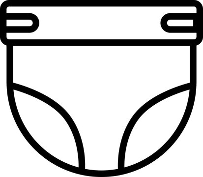 recommend clip art: Diaper outline icon