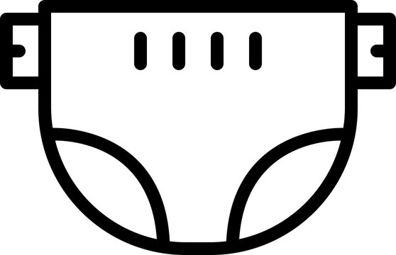 recommend clip art: Diaper outline icon
