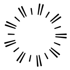 sun burst element
