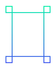 Obraz premium gradient decorative frame 