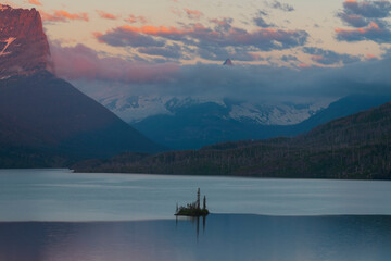 Glacier National Park, Montana, Wild Goose Island at Saint Mary Lake © Jonathan W. Cohen 